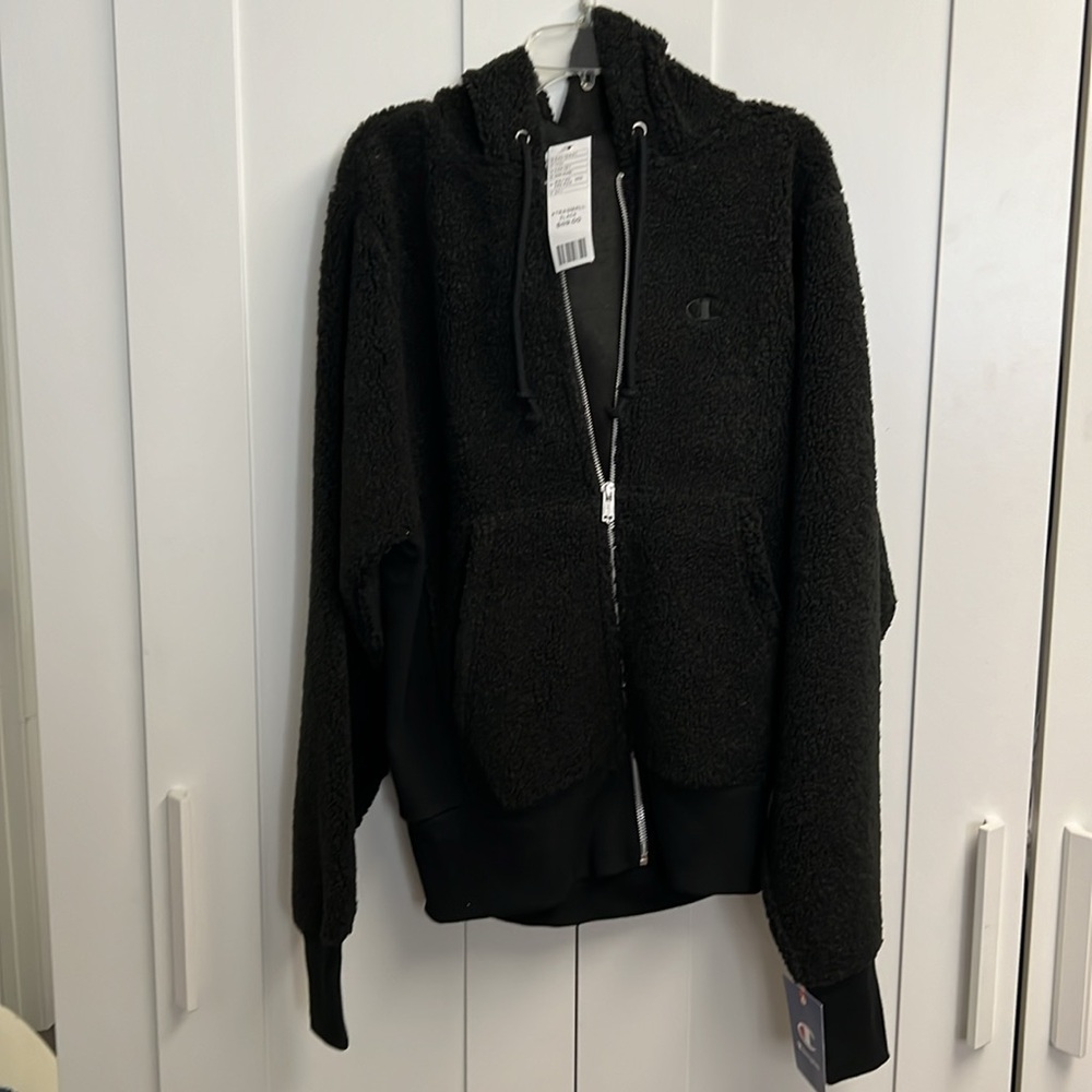 Women’s Champion Fleece Zip-up Hoodie XS Black
